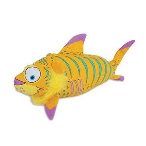Petmate FATCAT Finimals Tigerfish Dog Toy Canvas with Squeaker